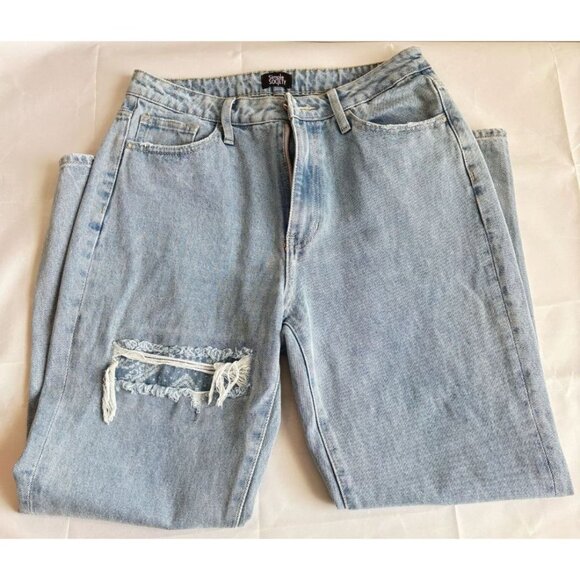 Simple Society Light Blue Bell Bottom Jeans – Women’s - Picture 1 of 9